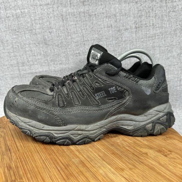 Skechers Cankton Steel Toe Sneakers Shoes Men\'s 9 W Leather Work main image 8